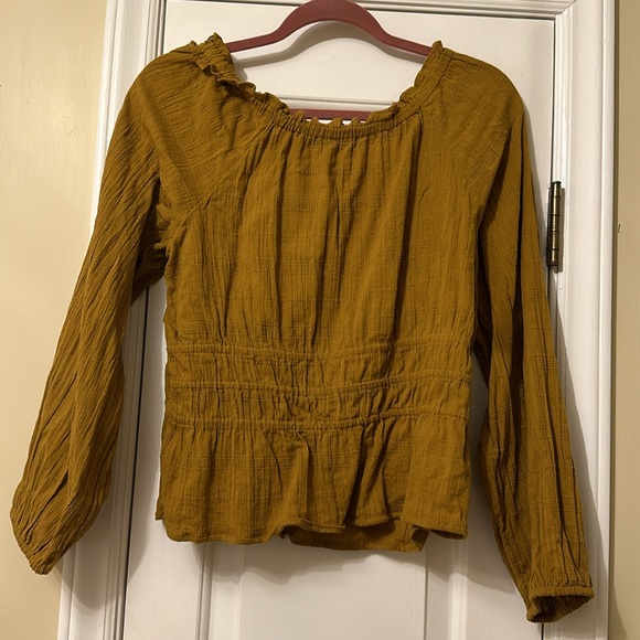 Madewell Sophia Top in Textured Plaid - Picture 2 of 4